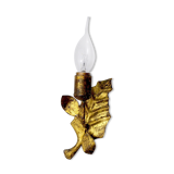 Pair of midcentury wall lamps "Leaves", Italy, 1970