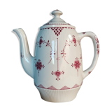 White teapot with rose pattern, Erica model by Franciscan, England