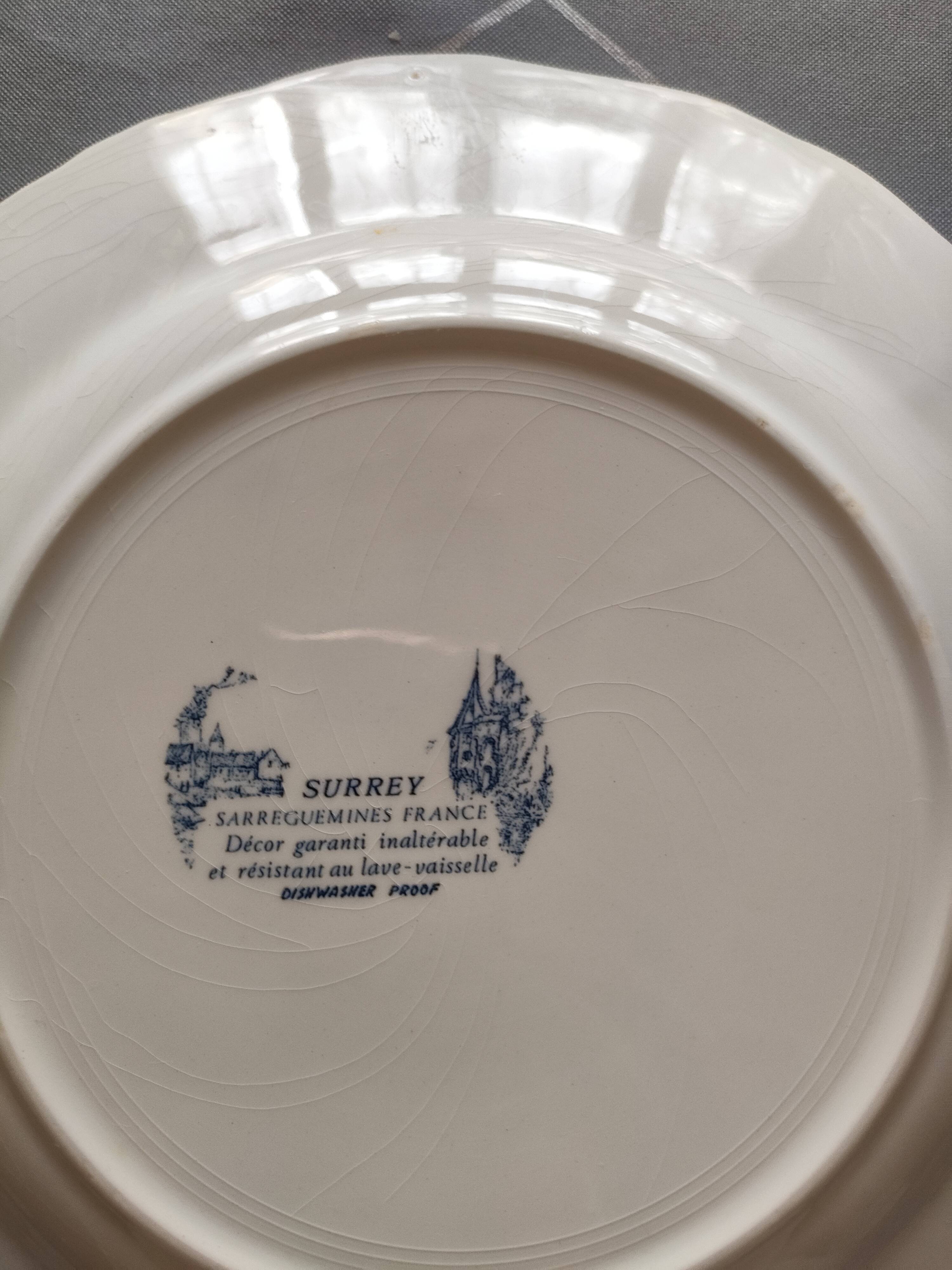 Surrey Sarguemine plate