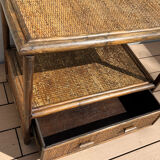 Meuble d’appoint en rotin