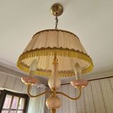 Vintage hanging chandelier with fringes
