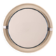 Vintage wall mirror 70's white backlit o design allibert