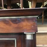 Trumeau - Mirror empire era in restored walnut  138x97cm