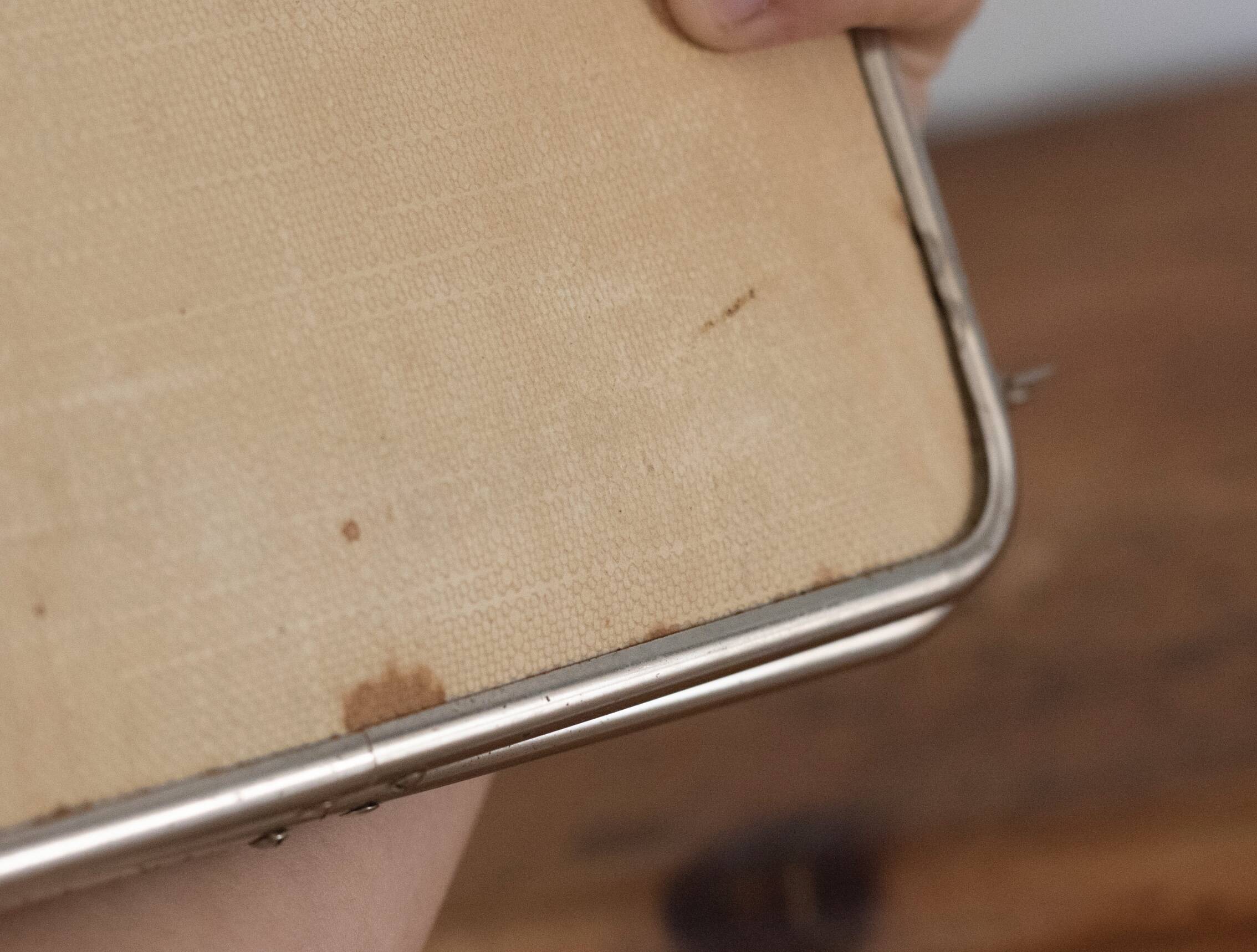 Vintage triptych barber mirror