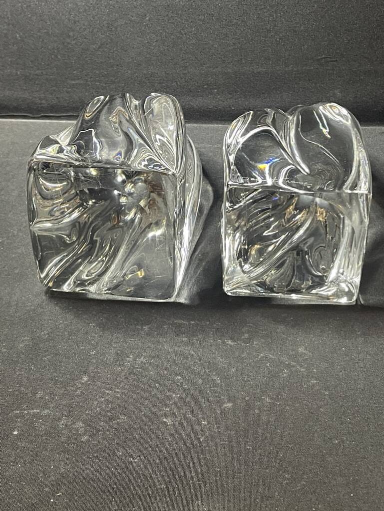 Pair of Daum France bookends