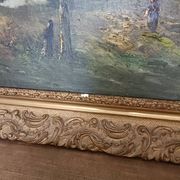 Oil on canvas by artist C. Lion
