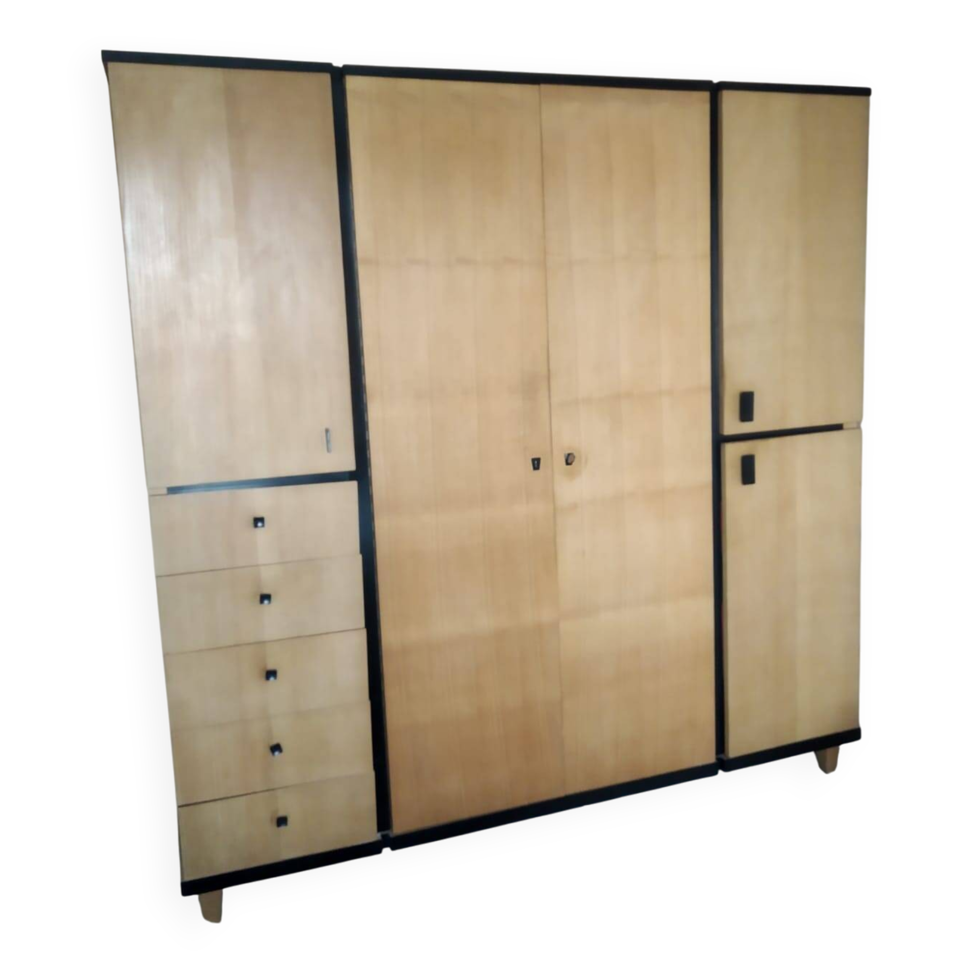 60s architect-designed wardrobe-dressing (unique piece of furniture)