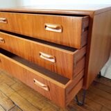 Dresser foot metal by G plan teak
