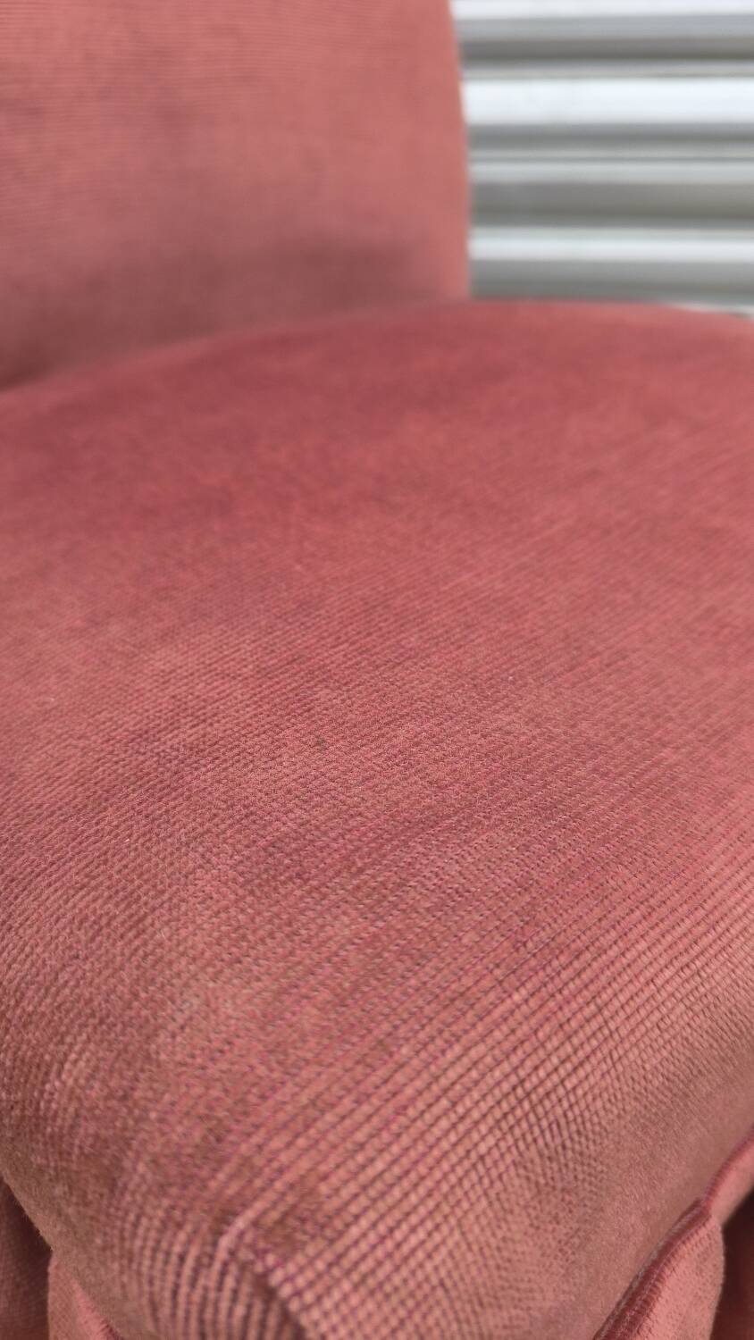 Pink velvet cocktail chair