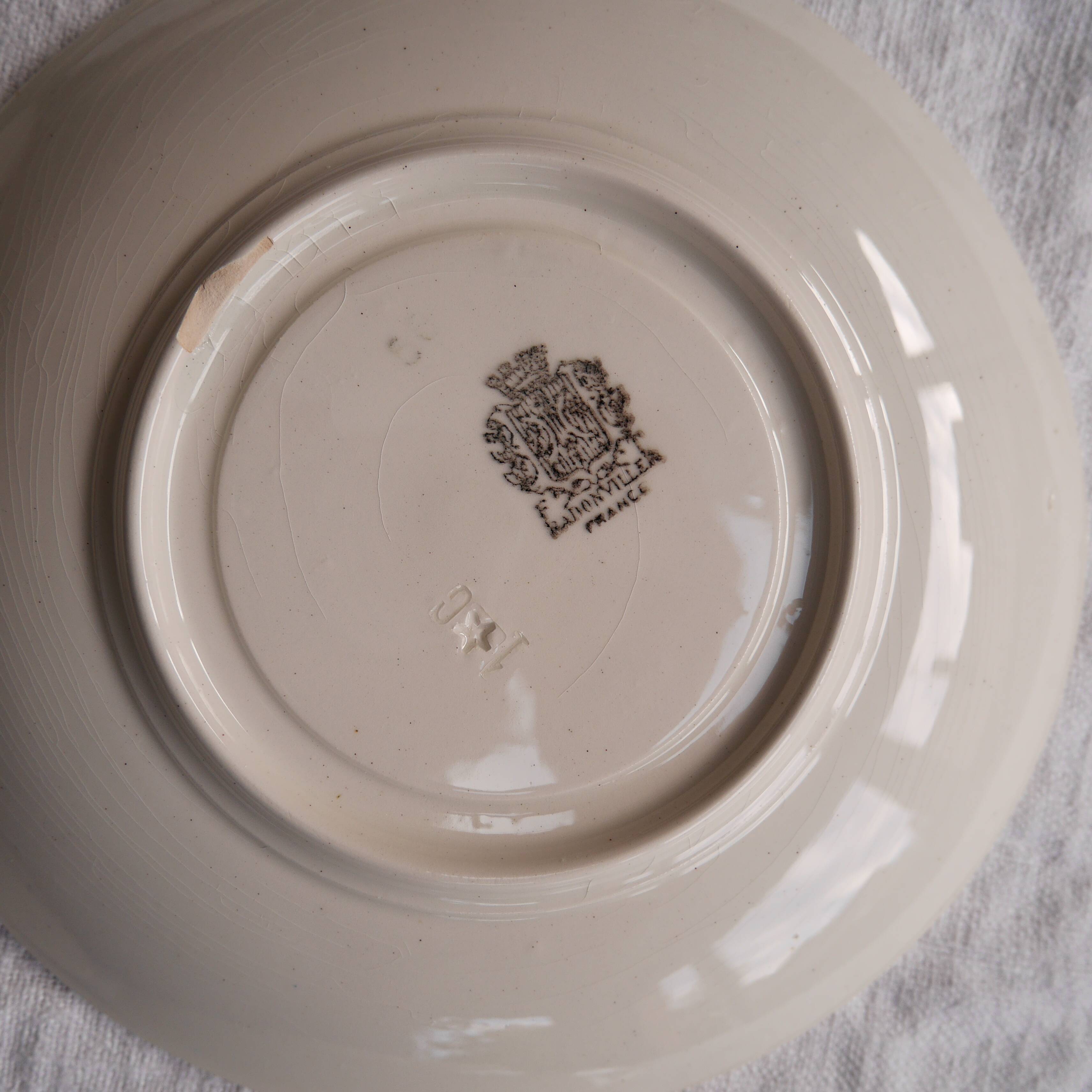 Lot de 4 assiettes à désert en céramique vintage DDR Dishwasher Safe