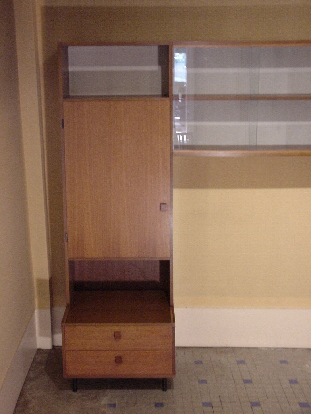 Vintage teak library