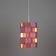 Lampe à suspension danoise vintage Facet pop de Louis Weisdorf, Lyfa, 1972