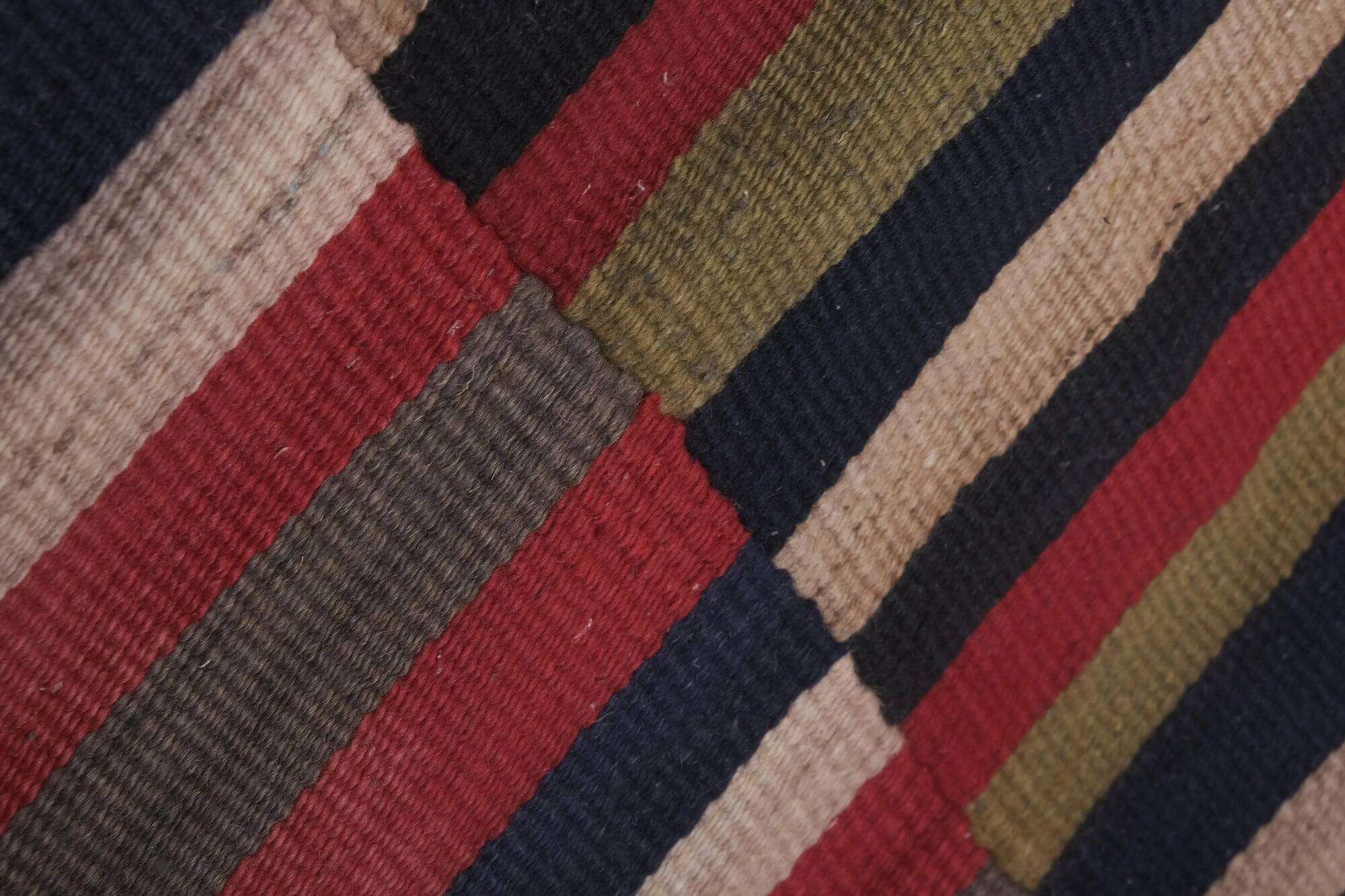 Vintage Turkish kilim handwoven 281x290 cm