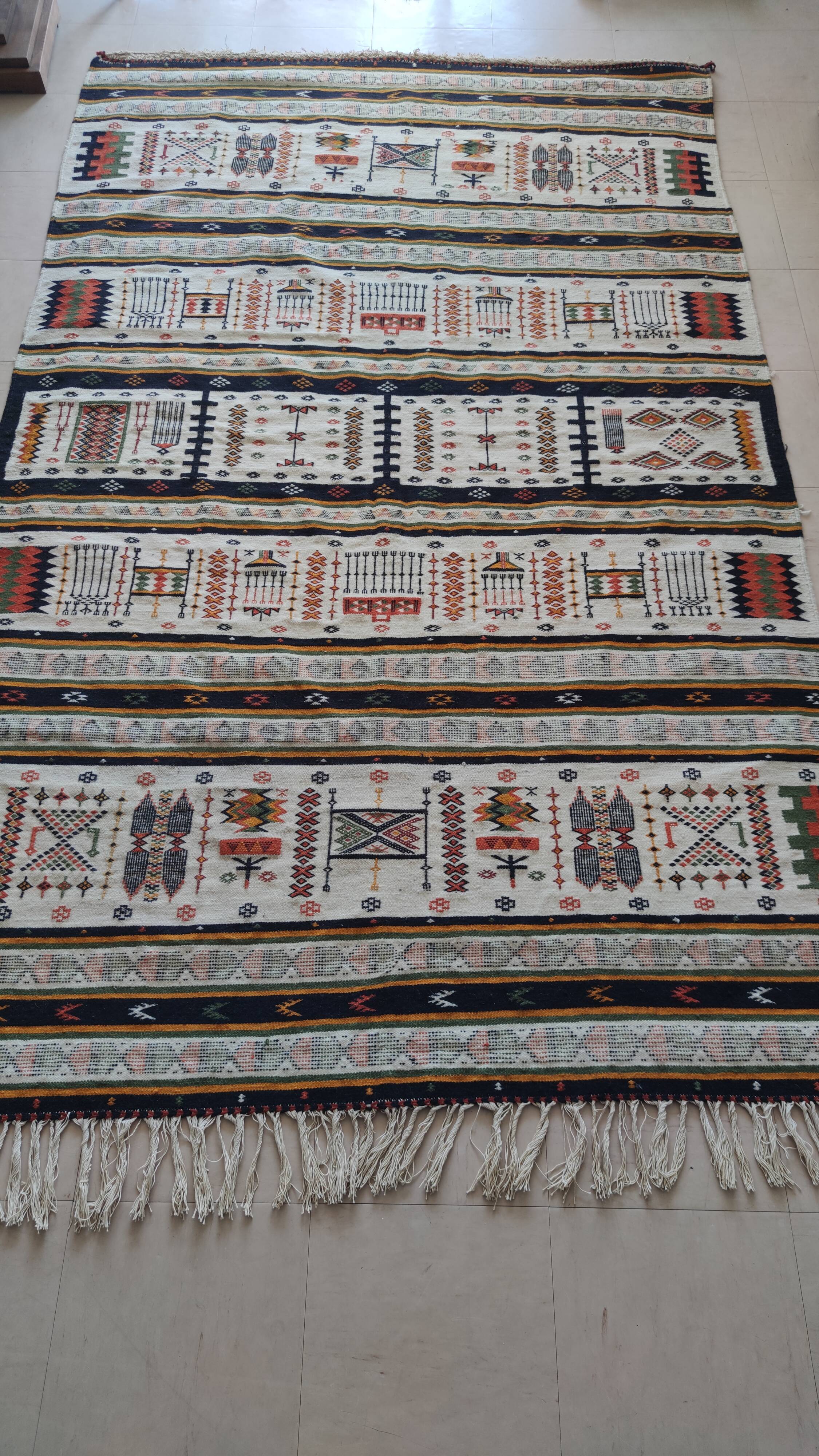 Beni-isguen M'zab Berber Carpet 257 x 147 cm