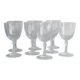 Lot de 8 verres à vin en cristal ciselé