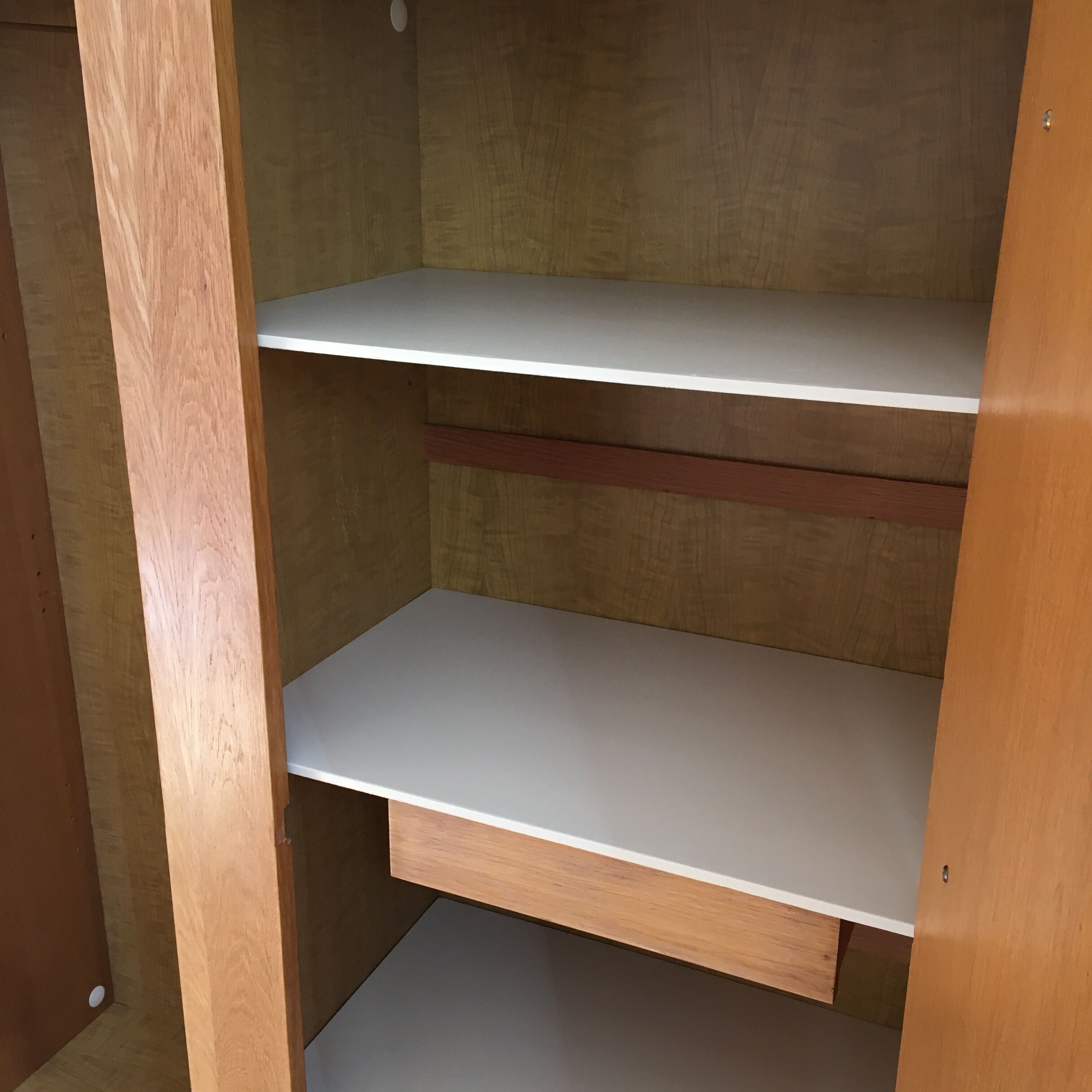 Wood and rattan cabinet