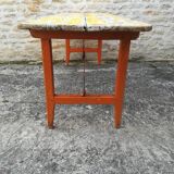 Folding brewery table