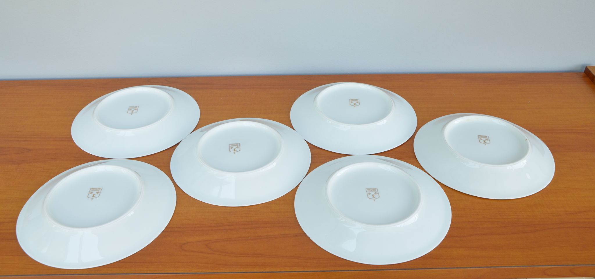 Lot de 6 assiettes à dessert motif graphique