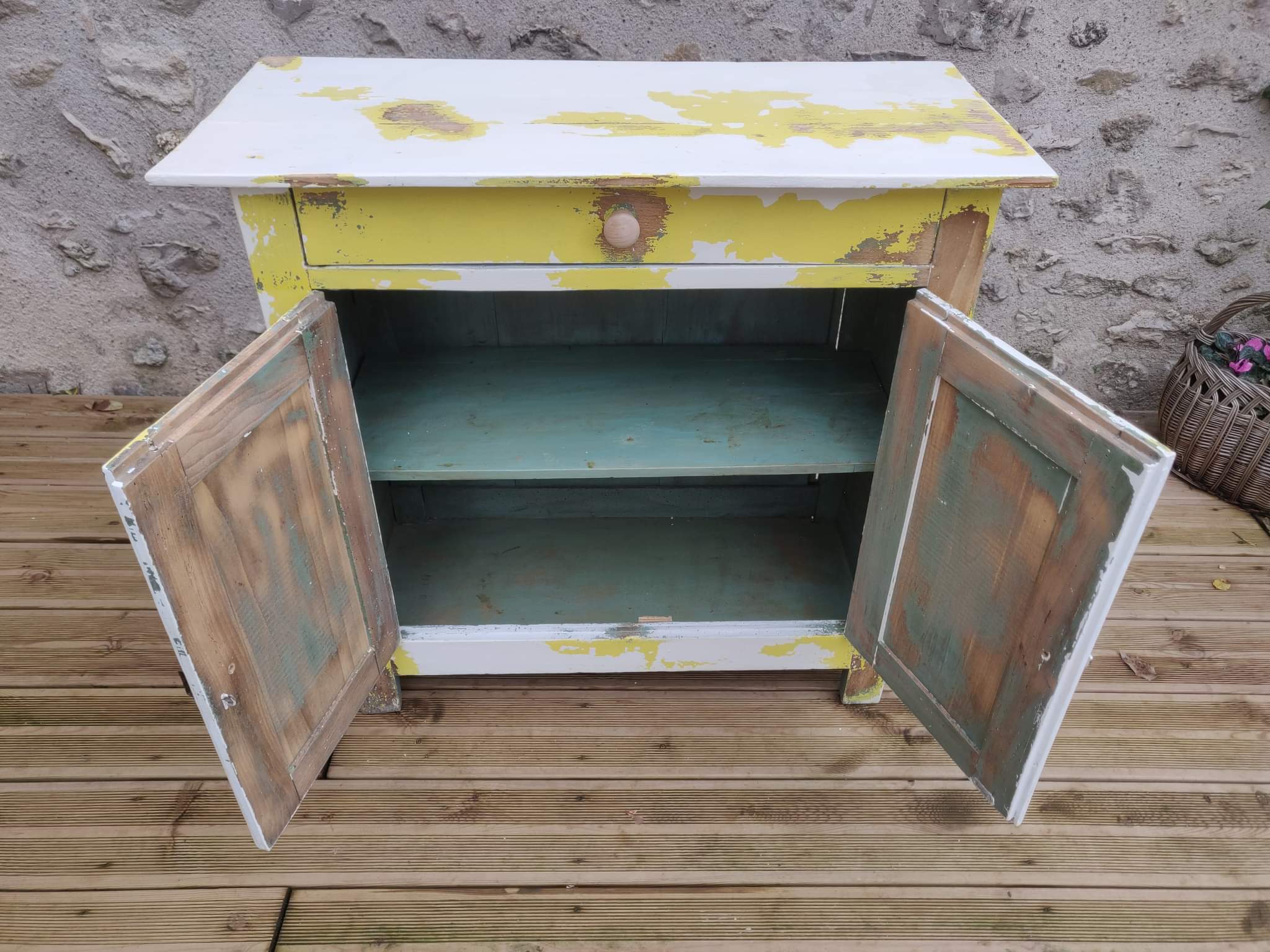 Old patinated Parisian buffet