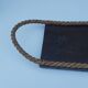 Vintage wooden and rope tray