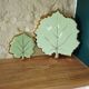 Ceramic trivet and coaster – leaf pattern, year
