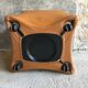 Pair of convertible armchairs in cognac leather - vintage 1970