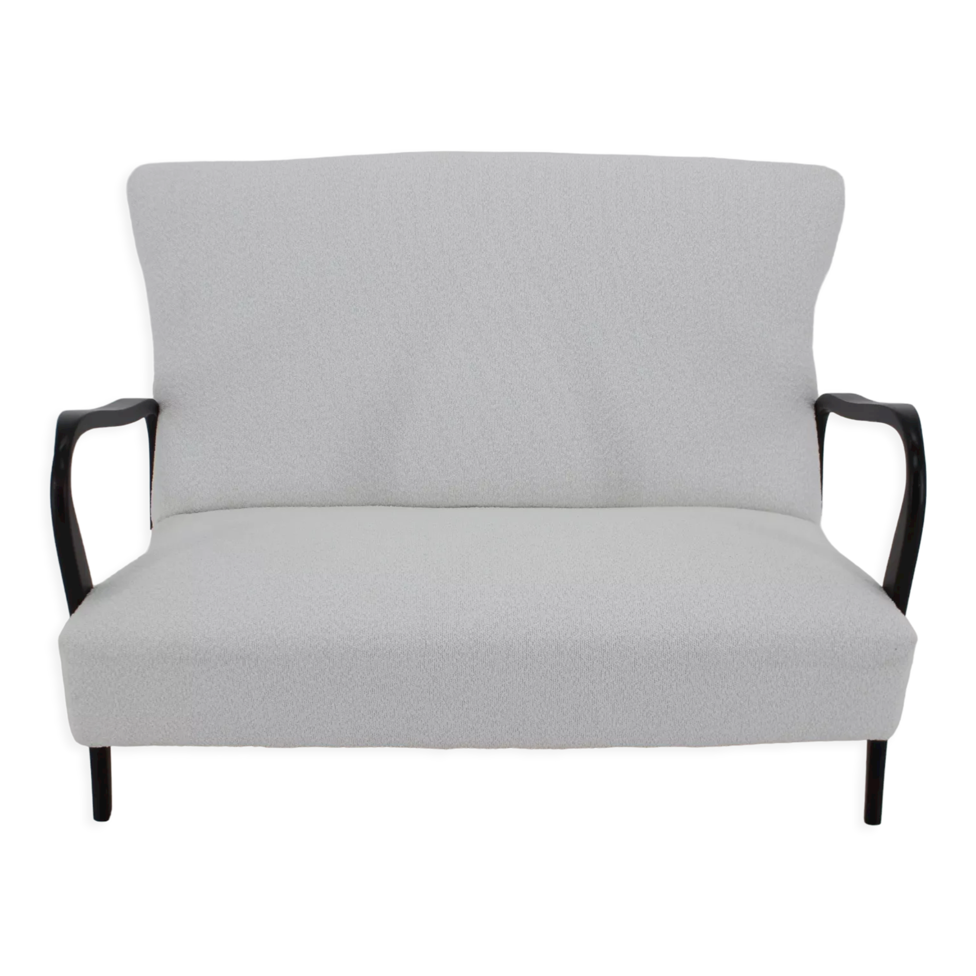 1960s italian 2-seater sofa in bouclé