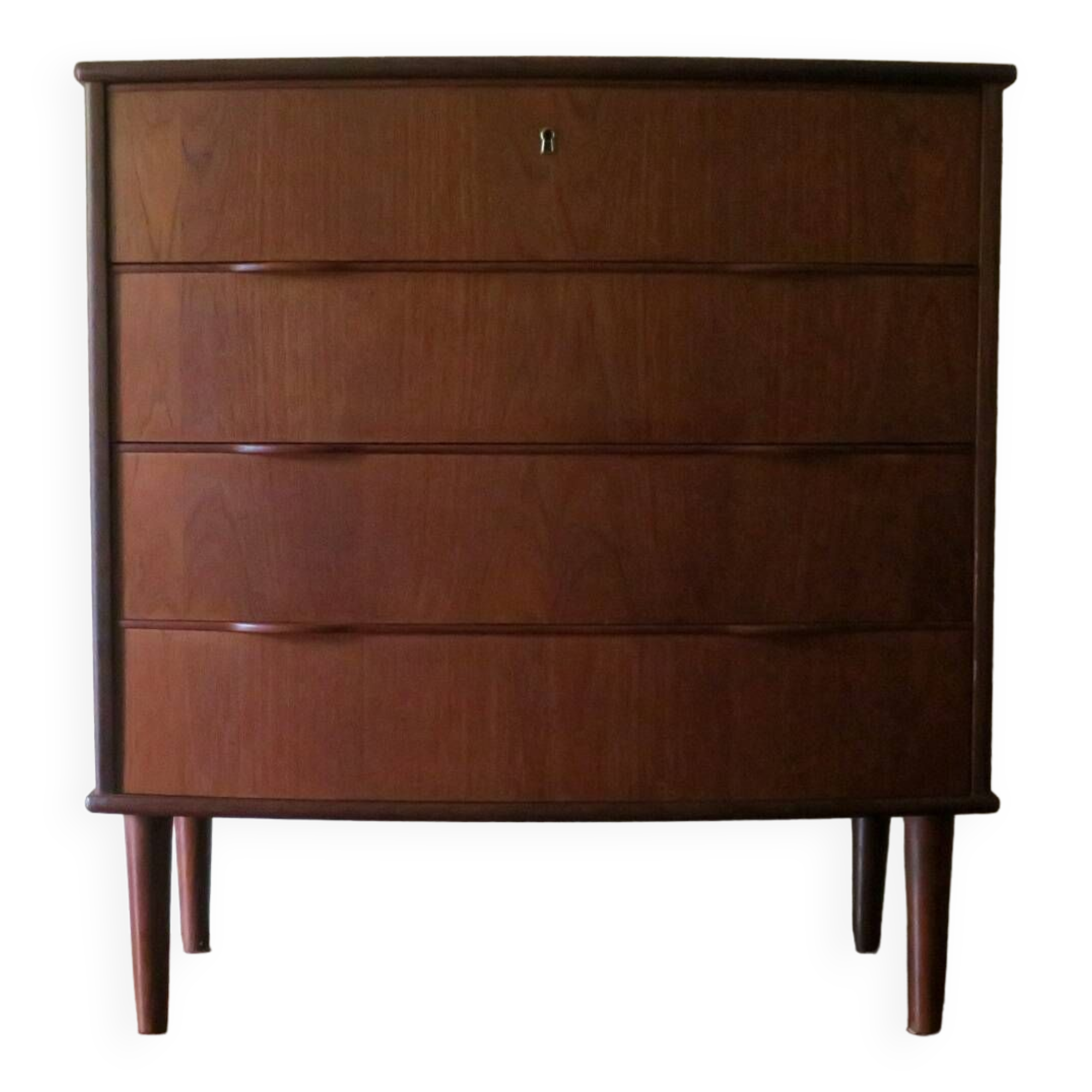 Danish teak chest of drawers signed by Holger Georg Jensen, 1960s