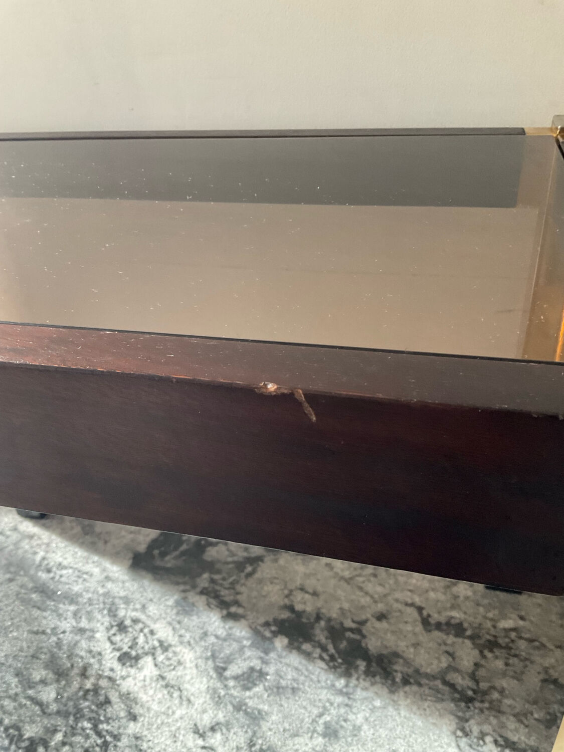 Pair of Hollywood Regency style side tables