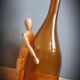 Bouteille marron ocre