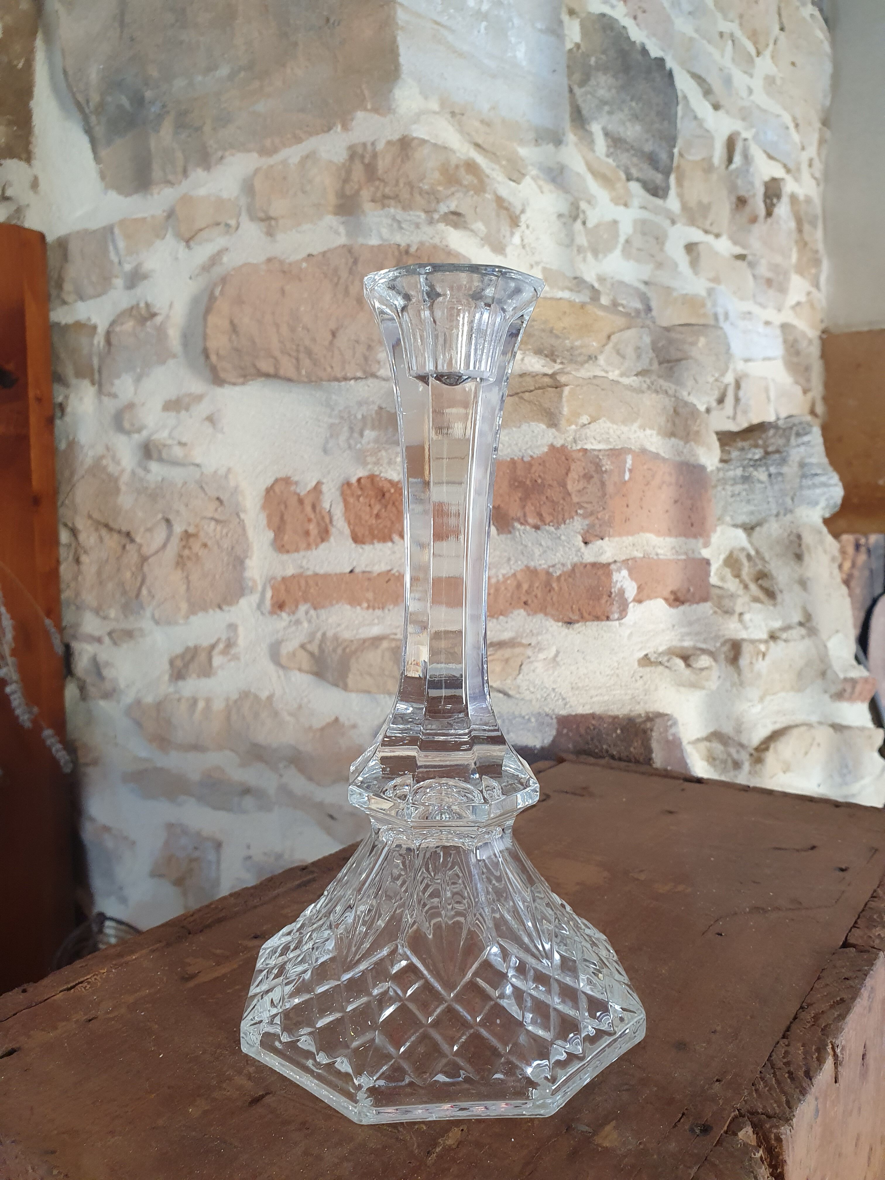 Crystal candle holder