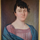 Portrait à l'huile Ecole Française début XIXe siècle d'une jeune femme  Bel état SB