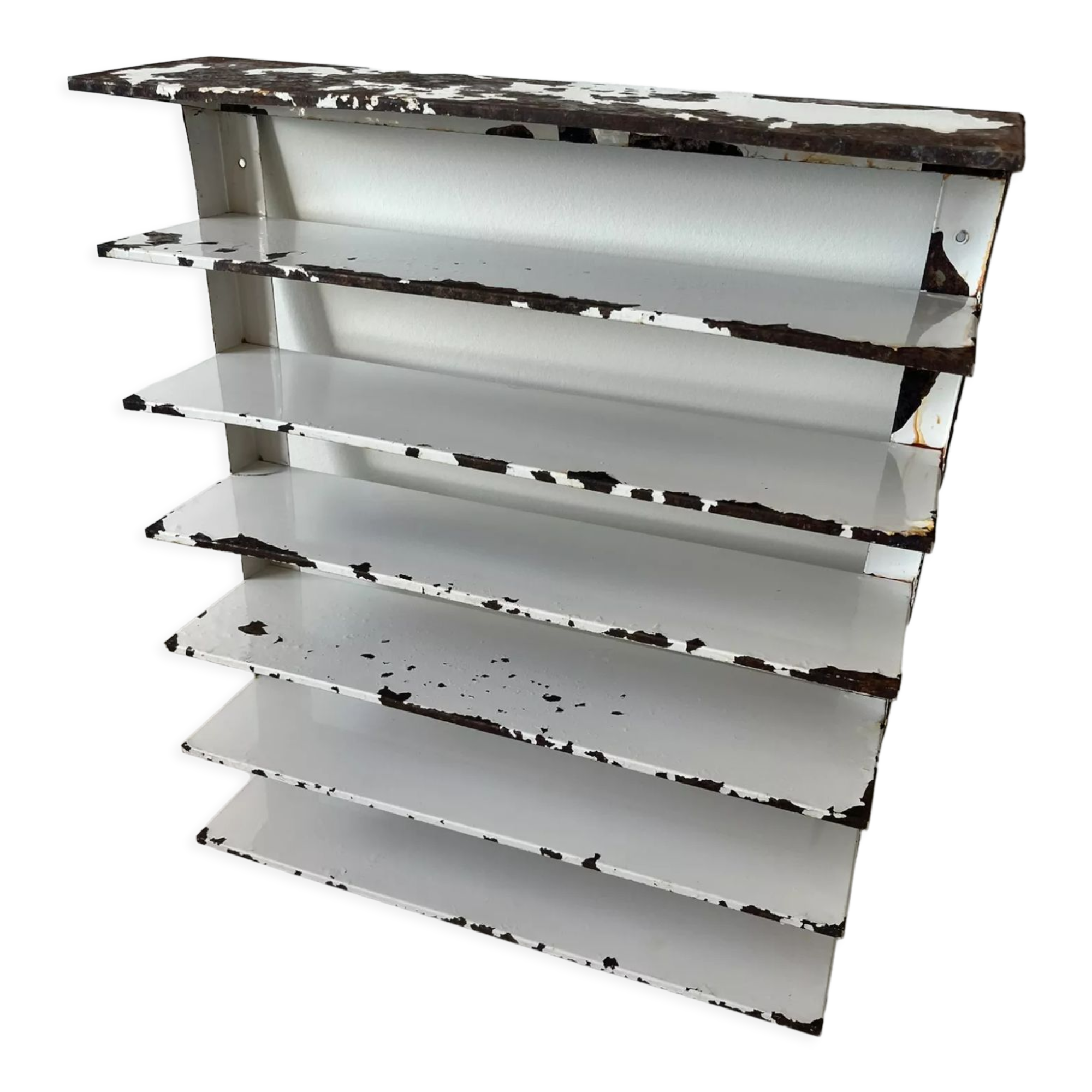 Metal wall workshop shelf