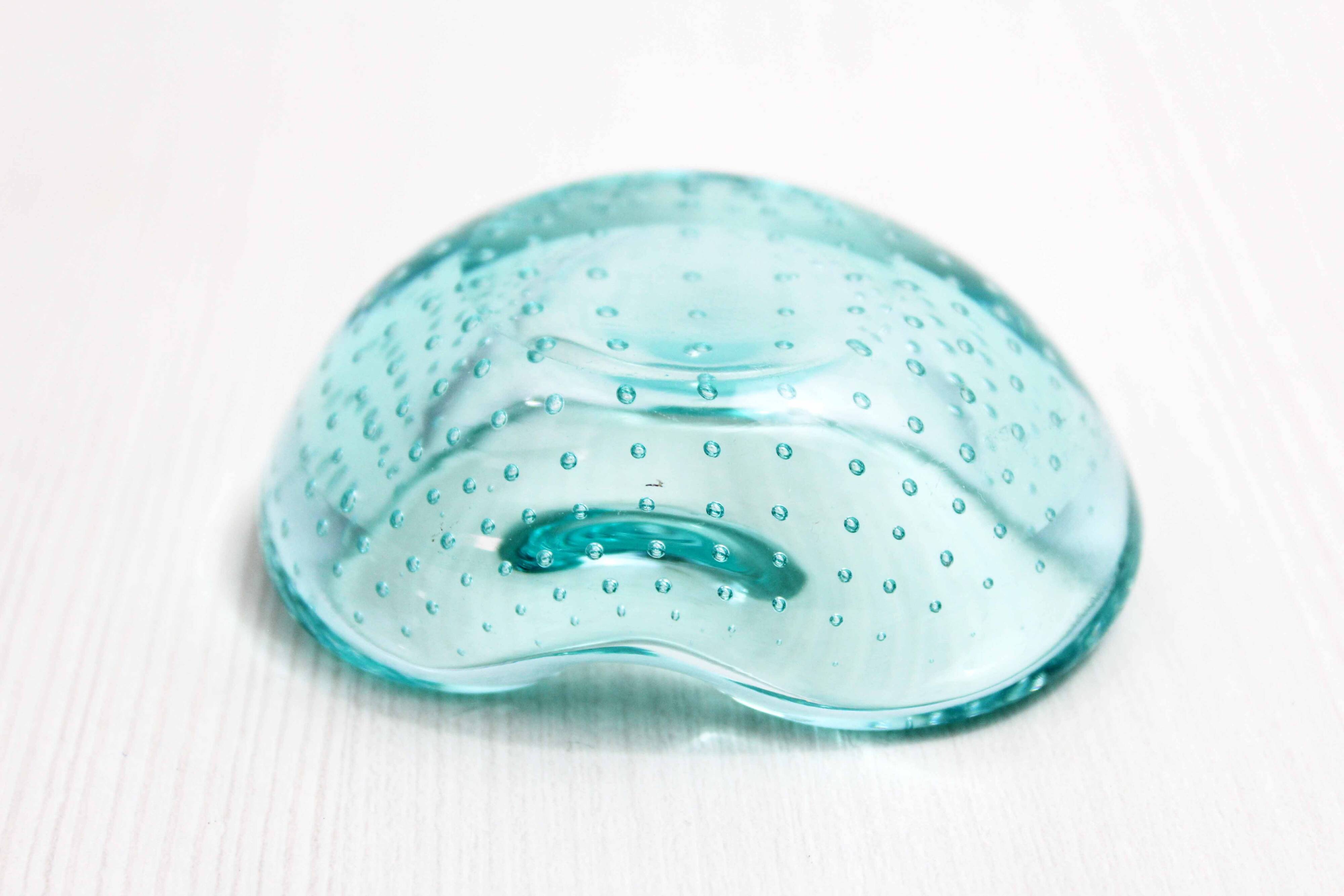 Bubble glass ashtray