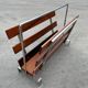 Porte-revue en bois de rose chrome
