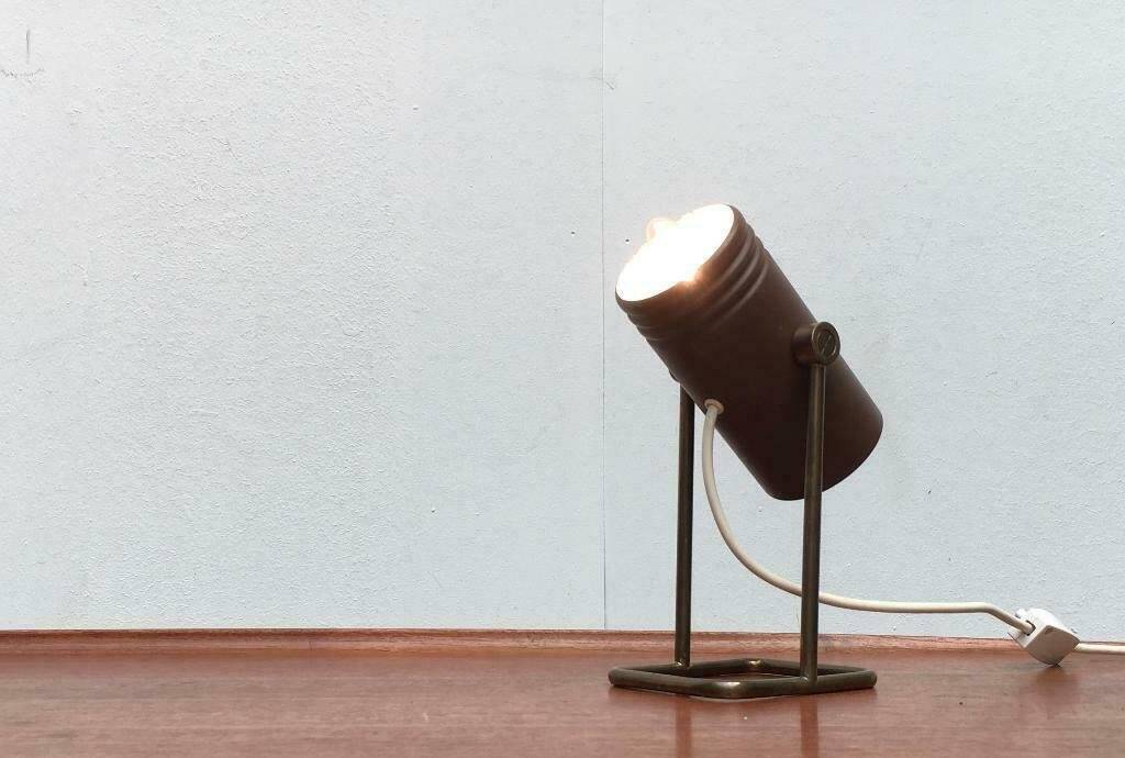 Mid-century Space-Age table lamp by Rolf Krüger for Heinz Neuhaus Leuchten, Germany, 1960s.