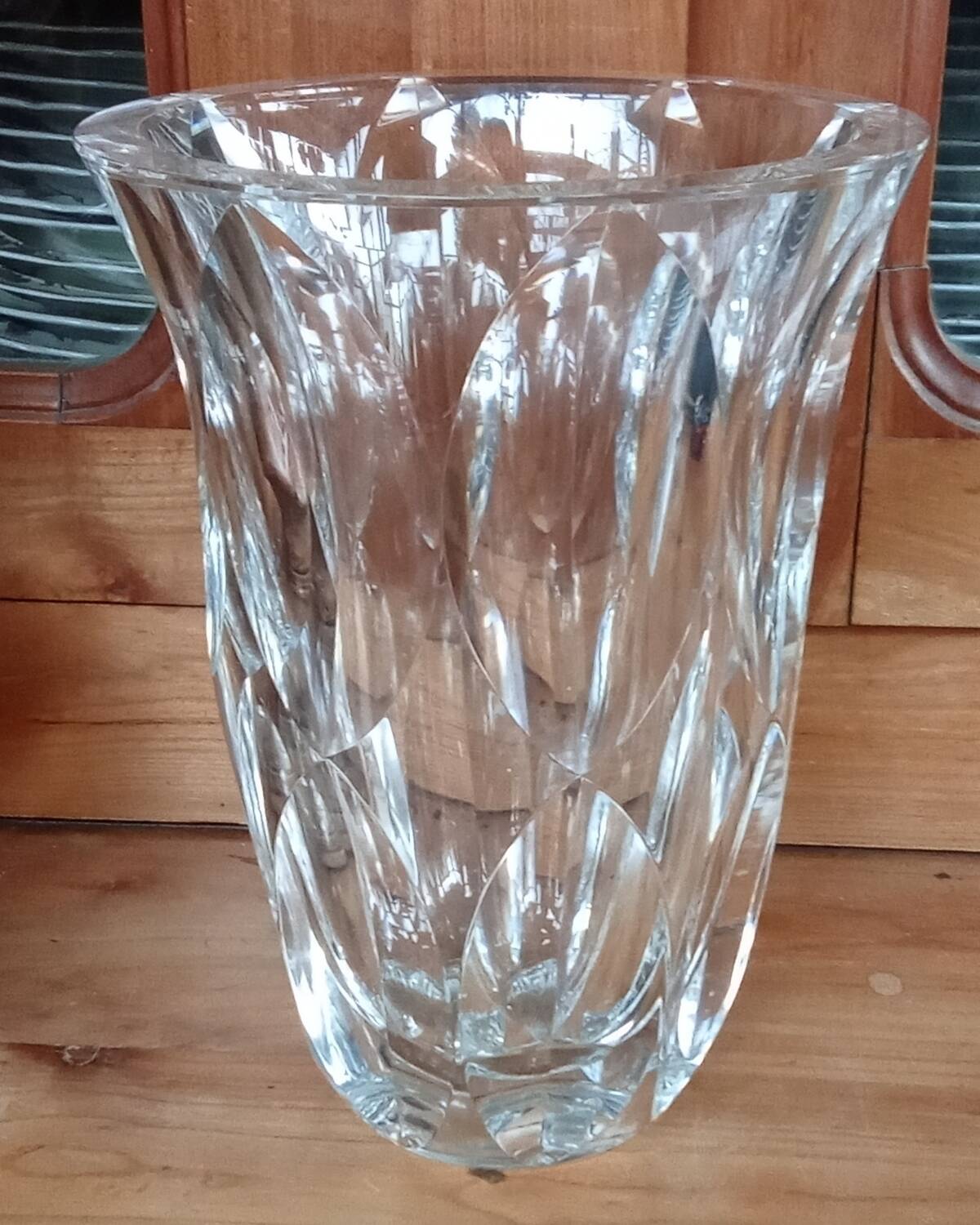 Old large Saint Louis crystal vase