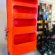 Large vintage Prisunic shelf by Jean Lin Viaud from the 70s.