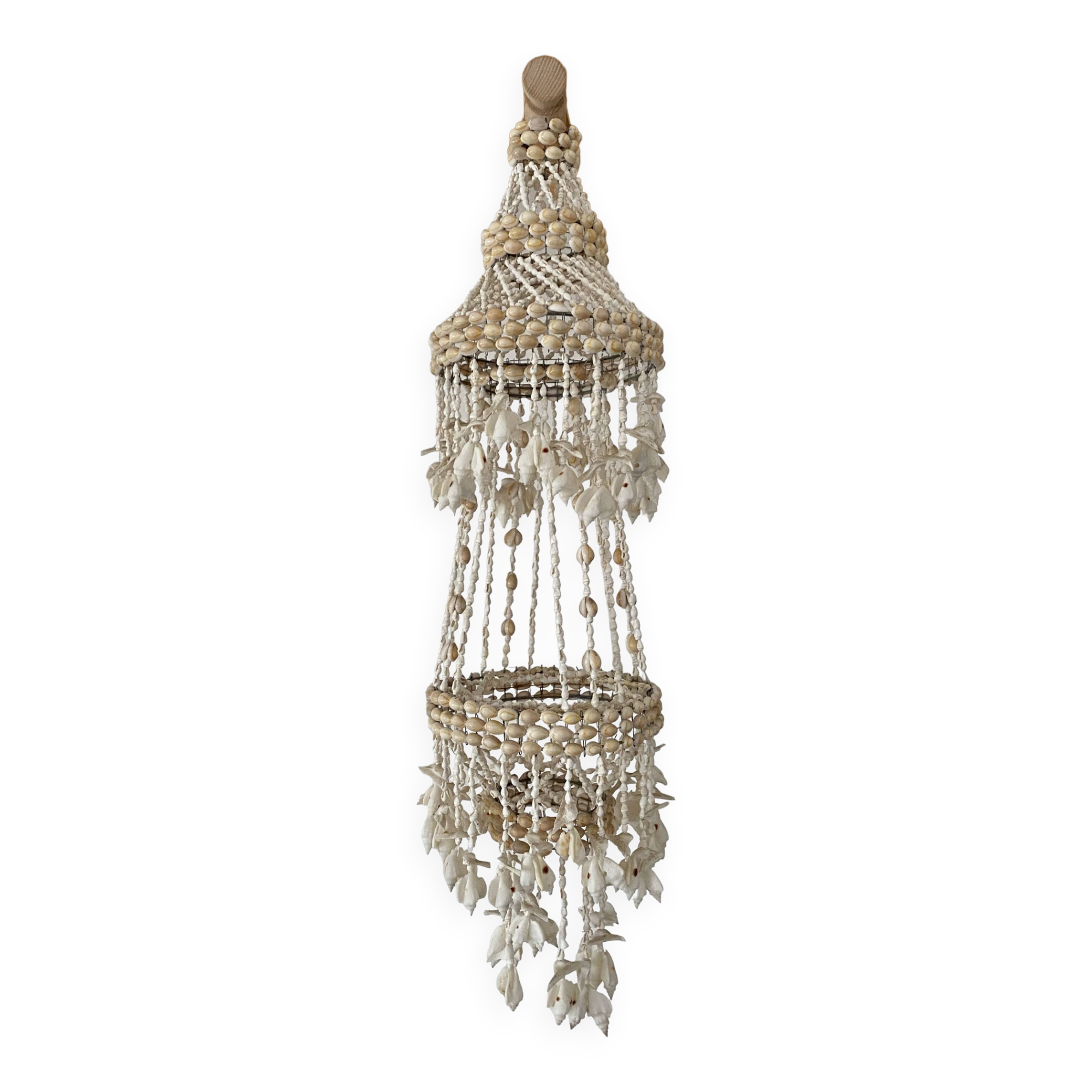Vintage pendant light - 60s - shell