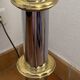 Metal and smoked glass floor lamp