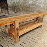 Old workbench XXL side table counter