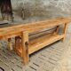 Old workbench XXL side table counter