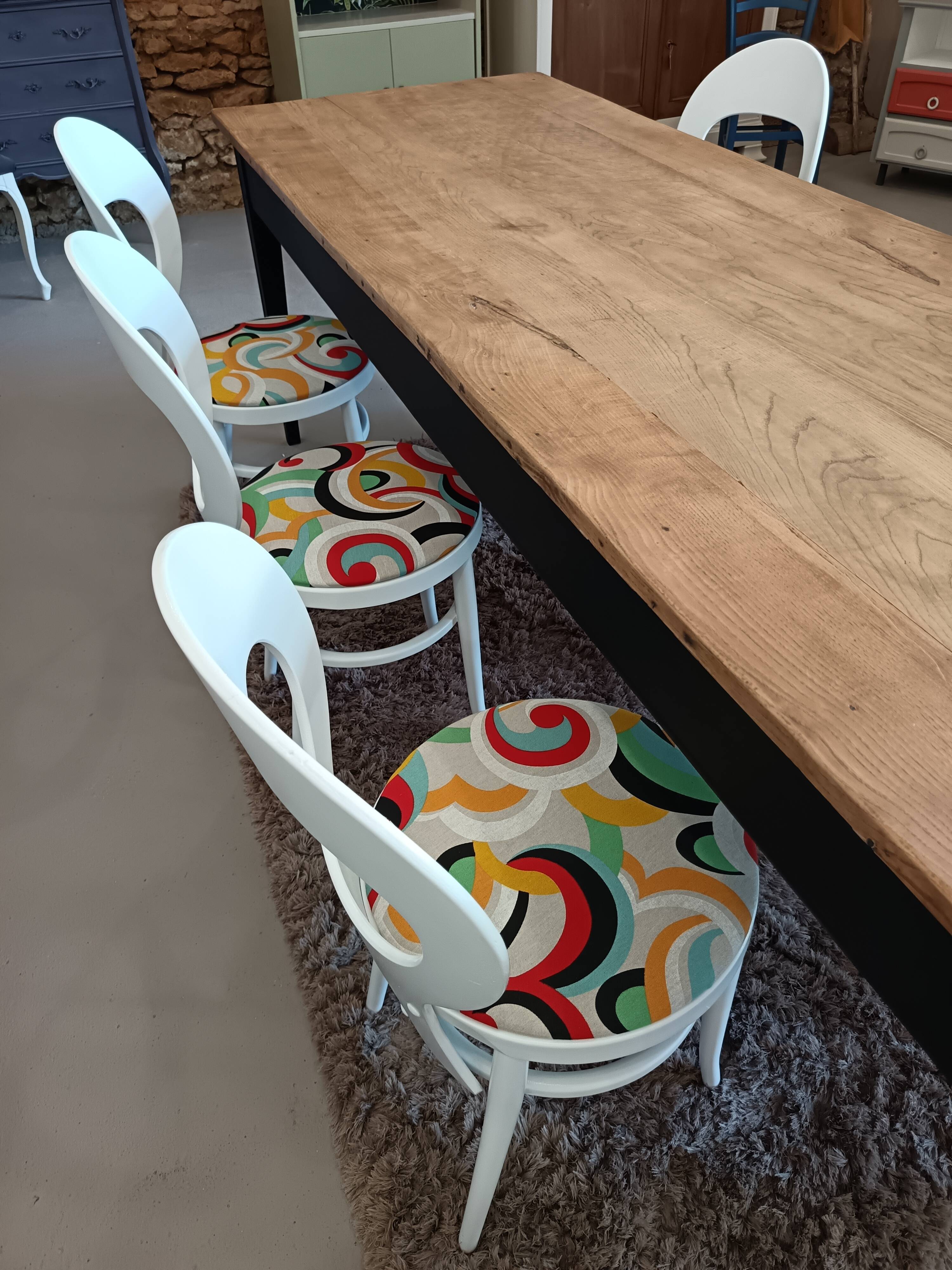 Lot of 6 chairs, 60s BAUMANN model MOUETTE, fully restored.