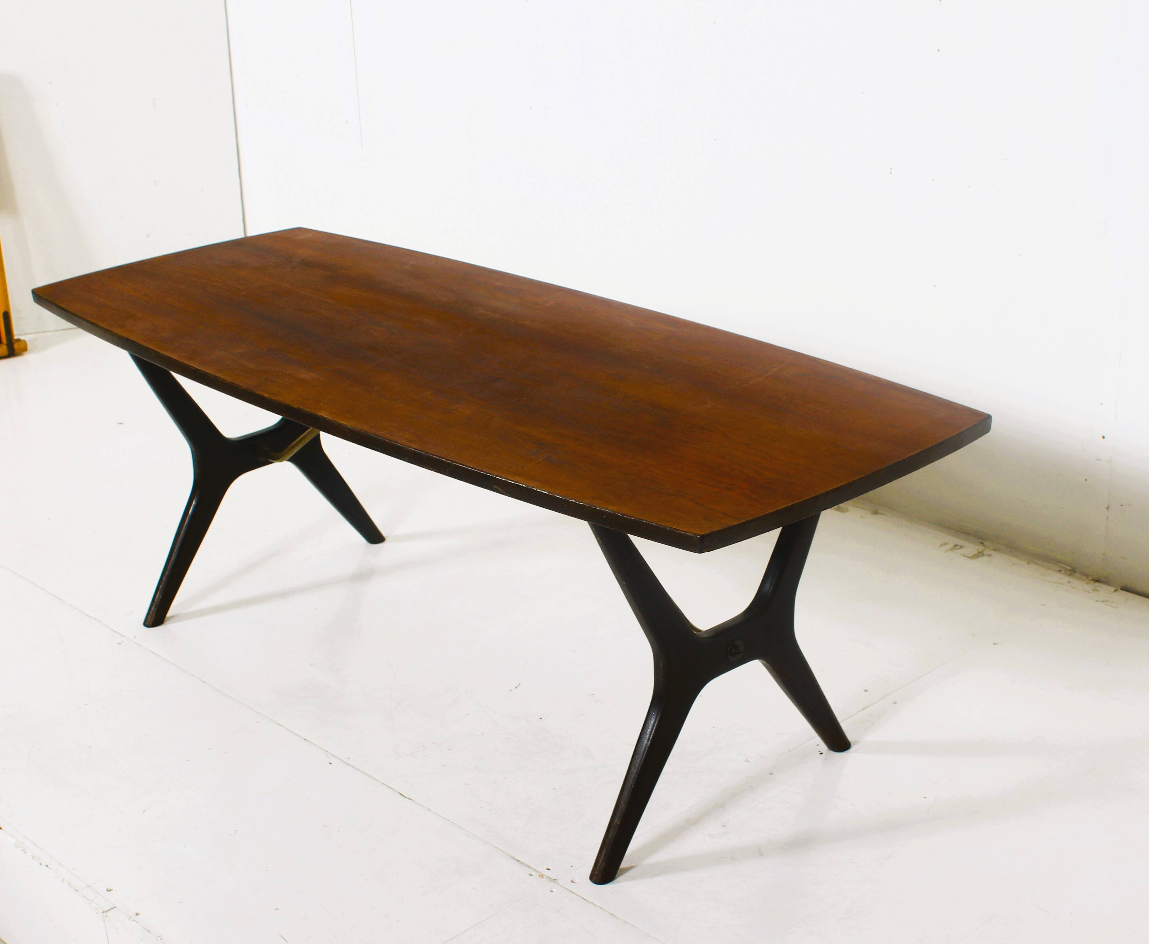 Vintage Danish rosewood coffee table circa 1970