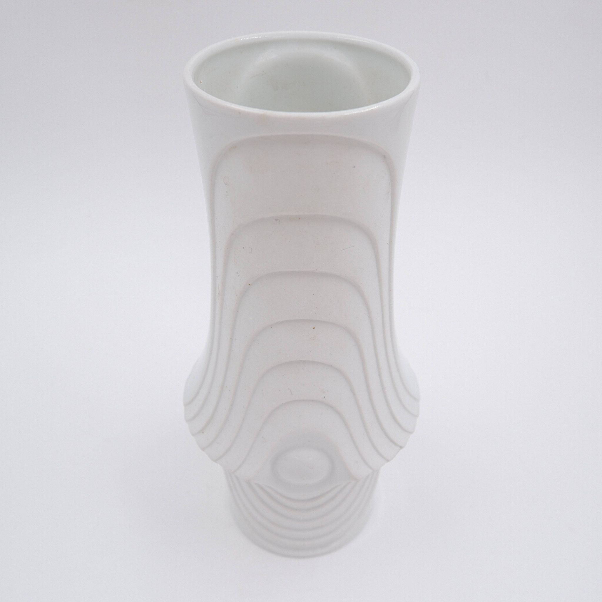 Vase en porcelaine Op Art par Royal Bavaria KPM, Allemagne, années 1970