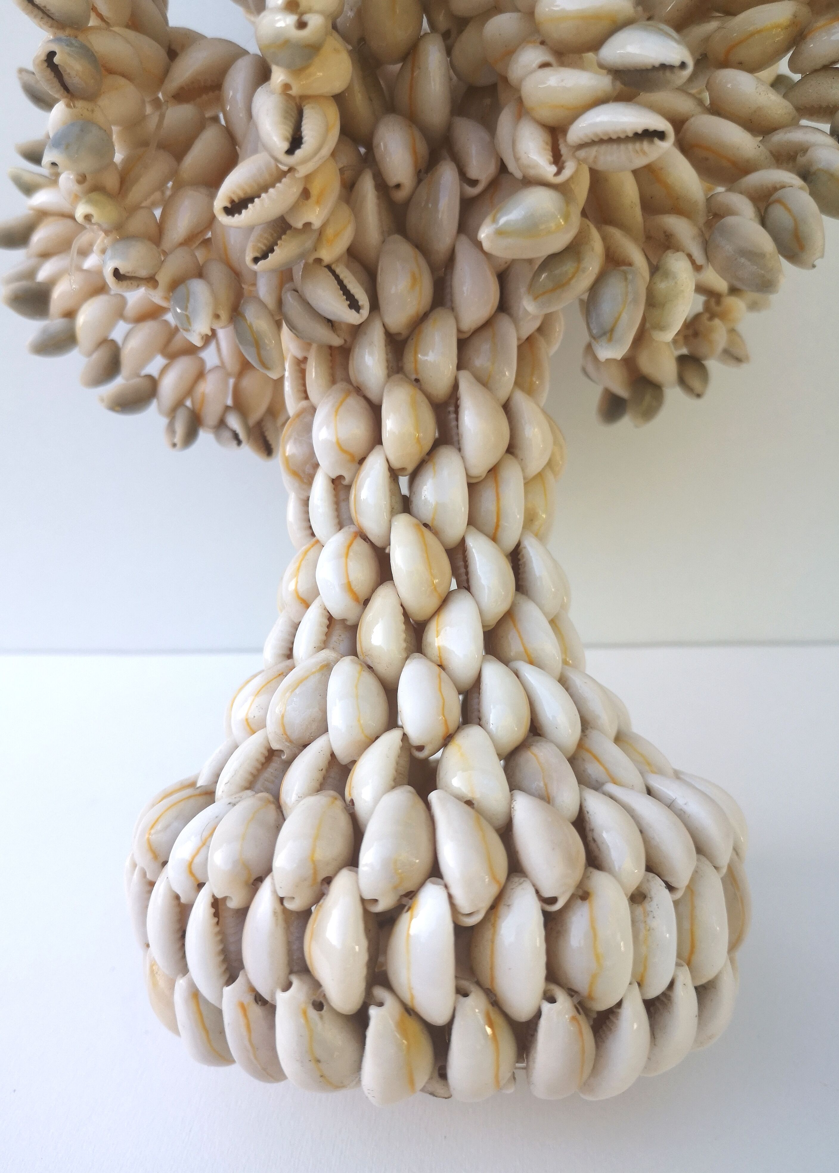 Vintage shell candle holder