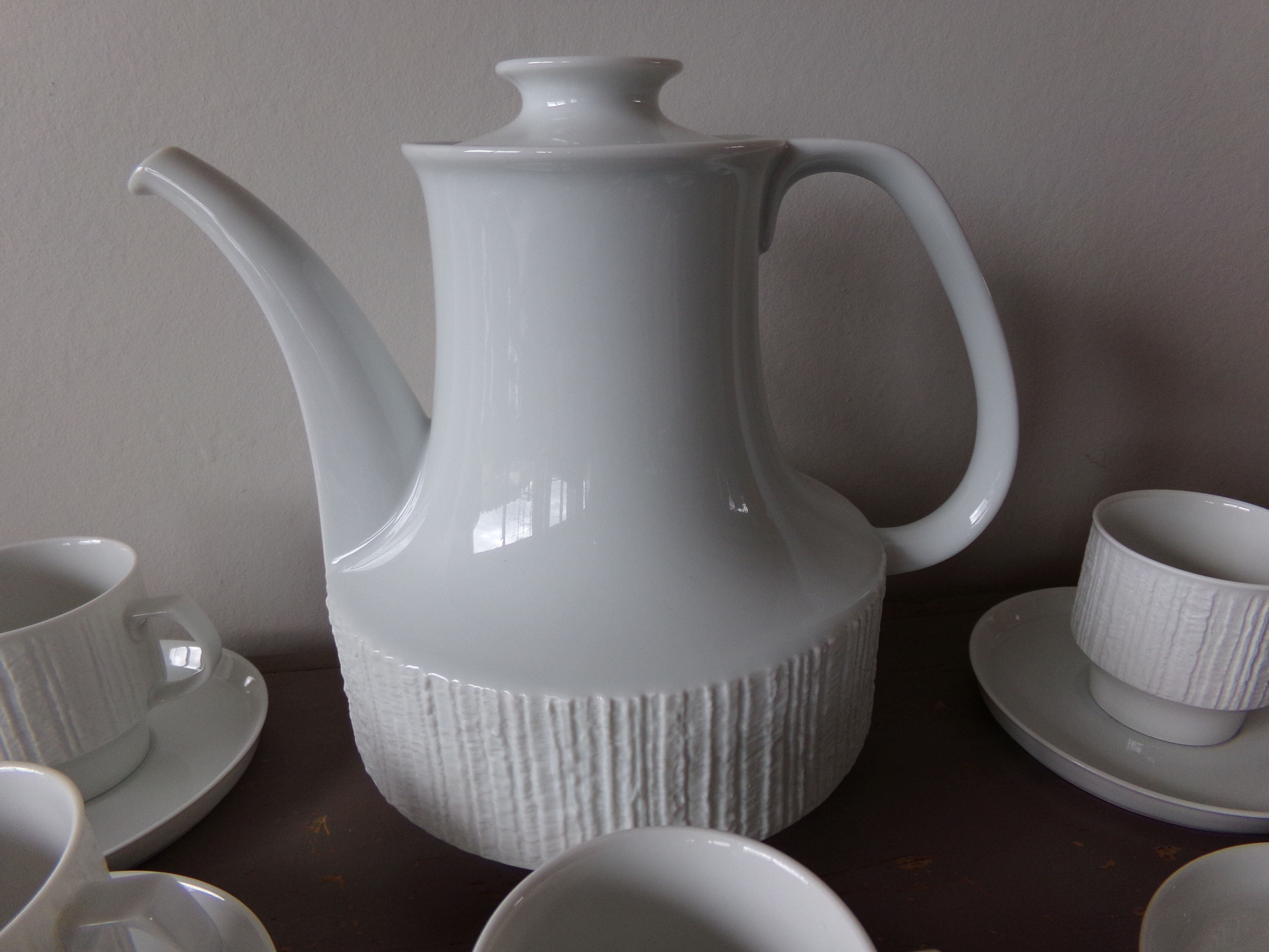 Pure white coffee service Thomas Germany year 60 years