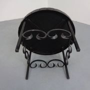German Brutalist Side Table in Ceramic and Cast Iron, 1960s
