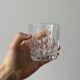 Ensemble de 5 verres à whisky en cristal ciselé