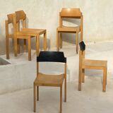 Set of 6 stackable chairs